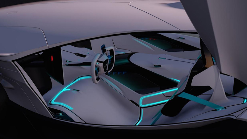 Illustration for article titled This Windowless Autonomous Racer Promises A 4-Minute Le Mans Lap